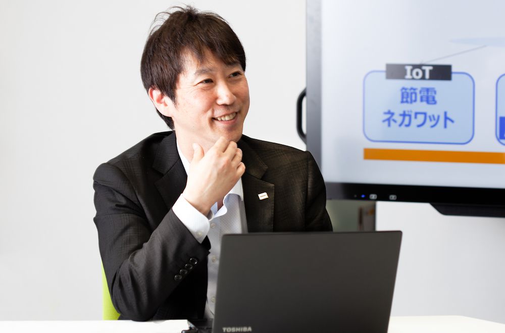 東芝能源系統(tǒng)株式會社  Grid Aggregation事業(yè)部能源物聯(lián)網推進部 部長 新貝英己 